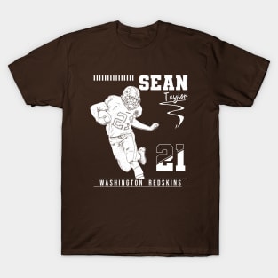 Sean taylor || White retro T-Shirt